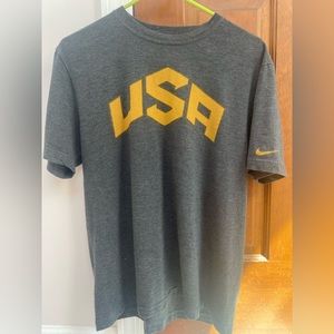 Nike Mens heather gray USA tee